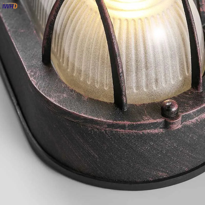 Decorbites™ Industrielle Glas-Wandlampe Retro Vintage Treppenlampe LED-Leuchte