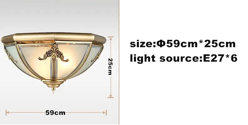 DecorBites™ Copper Ceiling Light for Balcony, Garage, Staircase & Storage Room