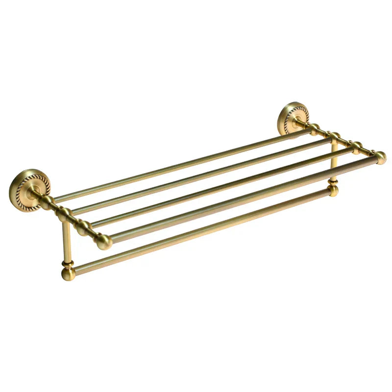 مجموعة أدوات الحمام النحاسية العتيقة من ديكوربايتس™ - حامل صابون للمرحاض - ملحق