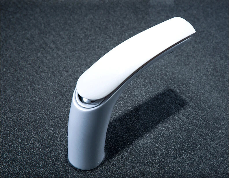 DecorBites™ Brass Baking Finish Basin Faucet - 12 Colors Hot/Cold Mixer Tap