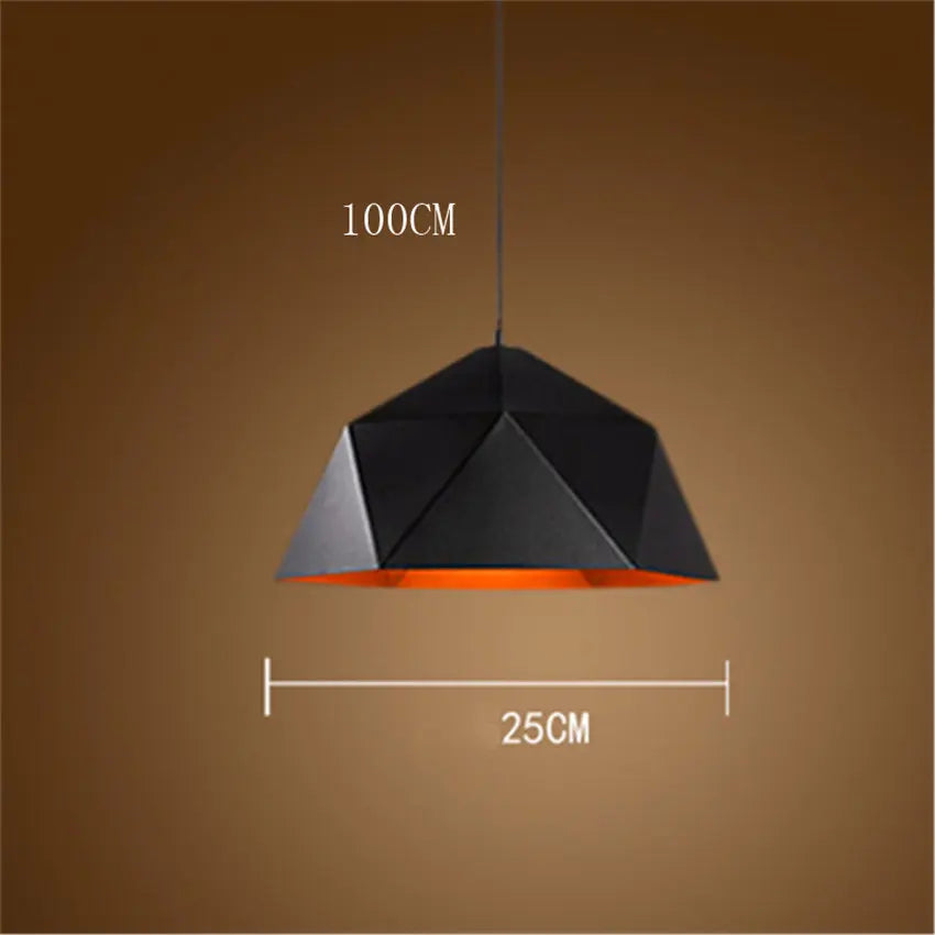 DecorBites™ Industrial Loft Pendant Light | Modern Iron Hanging Lamp for Kitchen | E27 Fixture