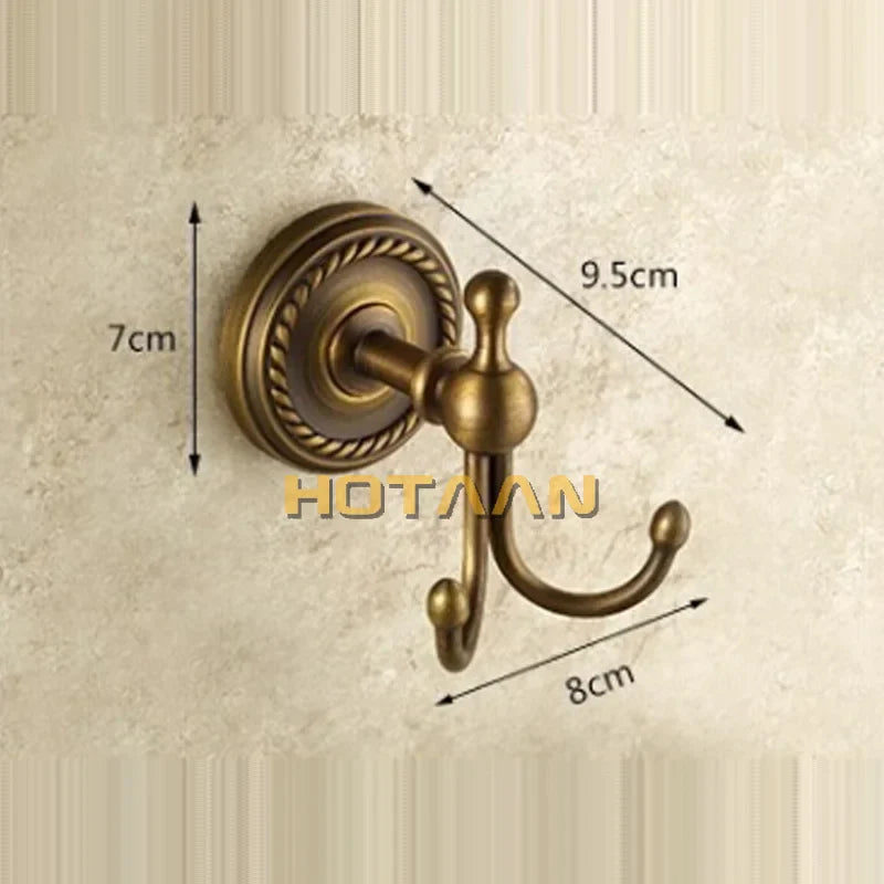 DecorBites™ Brass Wall Hooks & Racks, Clothes Hanger, Towel Coat Robe Hook, Bathroom Accessories