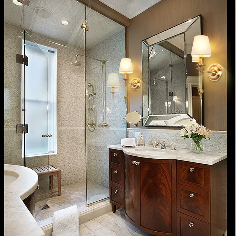 DecorBites™ Copper Vintage LED Wall Sconce for Home Living Room Lighting