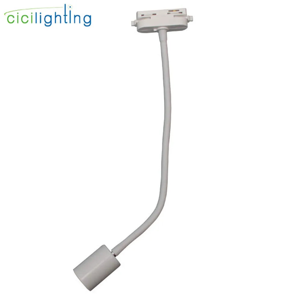 DecorBites™ Gooseneck Ceiling Light: E27 Hose Industrial Track LED Spot Lamp, Adjustable, Black White