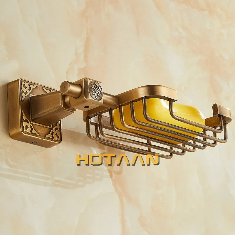 حامل صابون حمام من DecorBites™ مصنوع من النحاس العتيق ومثبت على الحائط