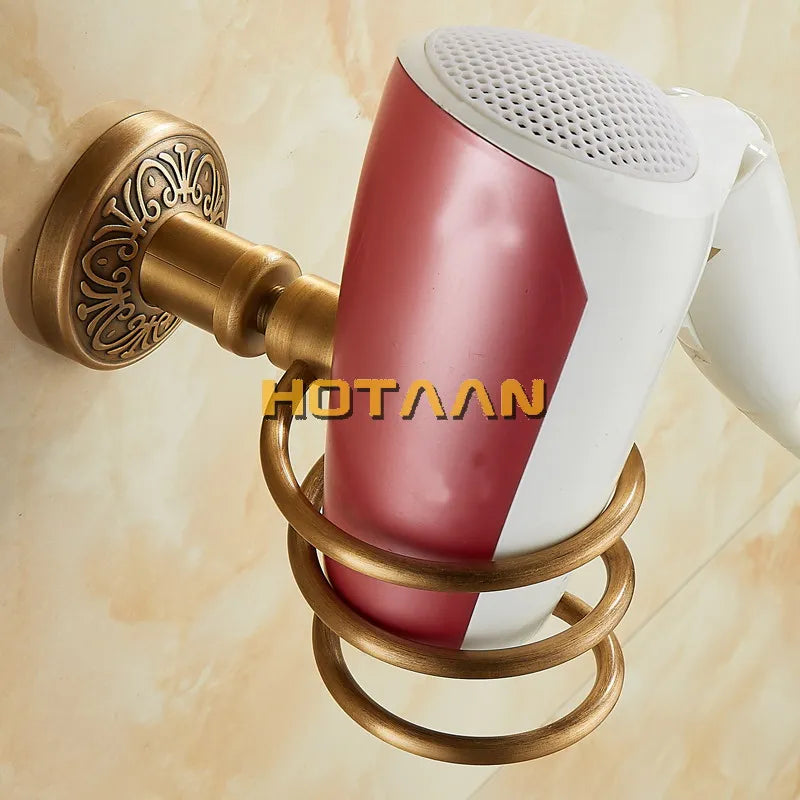 DecorBites™ Hair Dryer Rack Holder Stand Shelf Bathroom Accessories