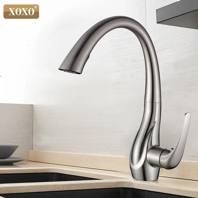 Grifo mezclador de agua extraíble monomando para cocina DecorBites™ Golden