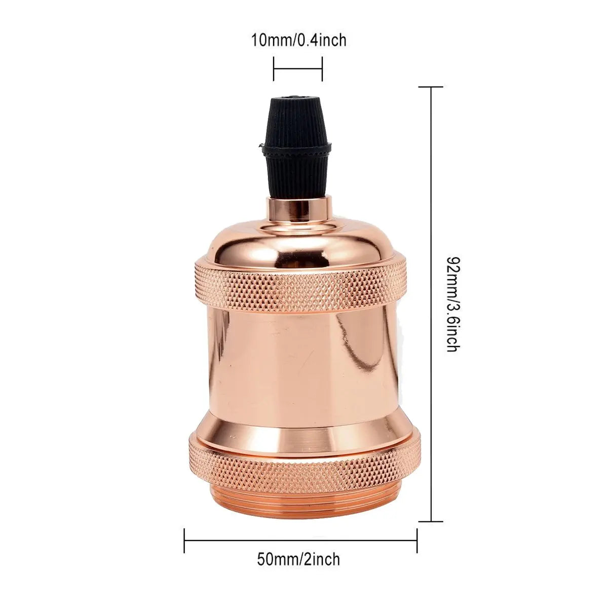 DecorBites™ Industrial E27 Screw Base Lamp Holder Ceiling Light Fixture