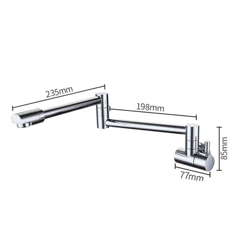 Saima - Modern Pot Filler Faucet Tap Wall Mounted Faucet
