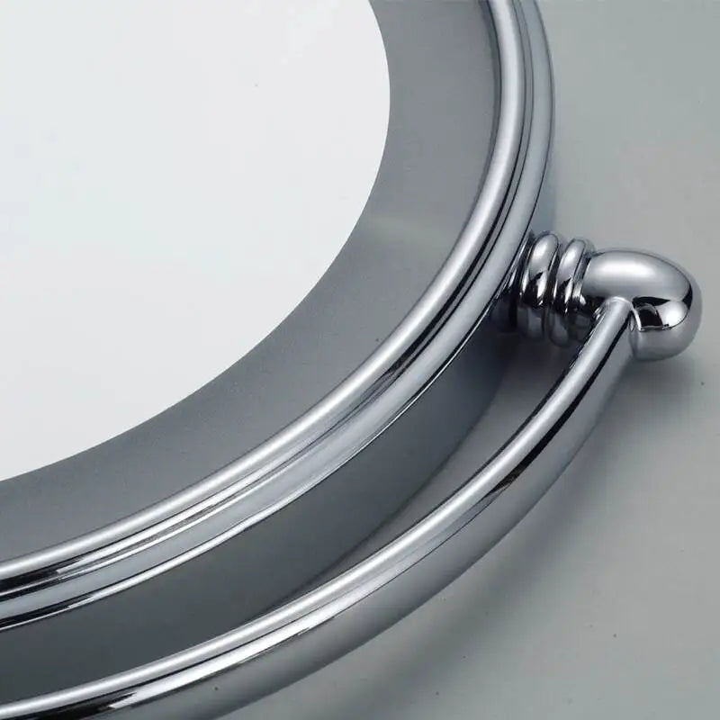 مرآة مكياج قابلة للطي من ديكوربايتس™ بقياس 8 بوصات مزودة بإضاءة LED من النحاس مع تكبير 3X/1X