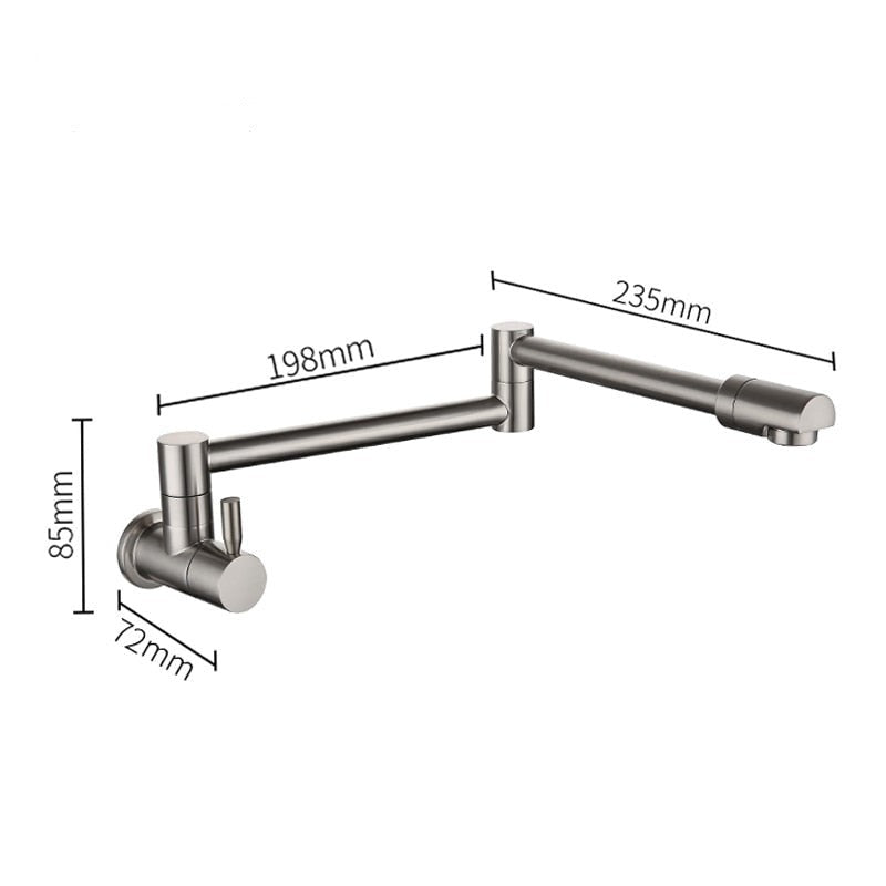 Saima - Modern Pot Filler Faucet Tap Wall Mounted Faucet