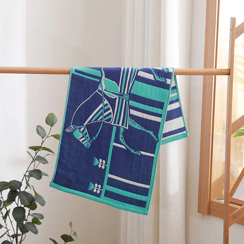 DecorBites™ Cotton Gauze Hand & Face Towel Set - 35x75 CM - 20 Colors