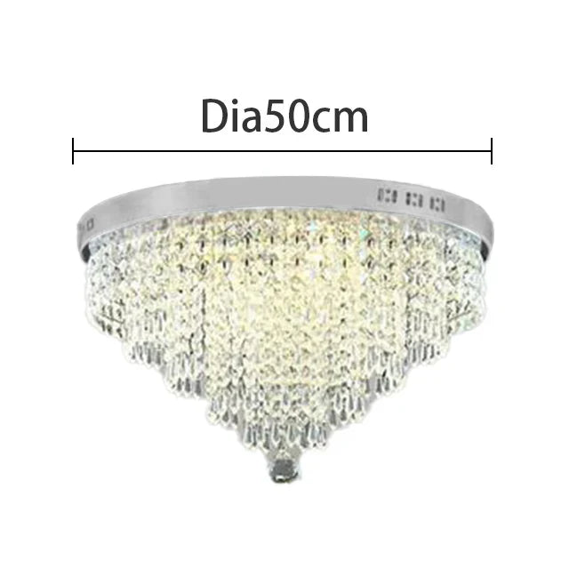 DecorBites™ Crystal Chandelier Ceiling Lamp - Entrance Kitchen Chandeliers Fixtures Home Decor
