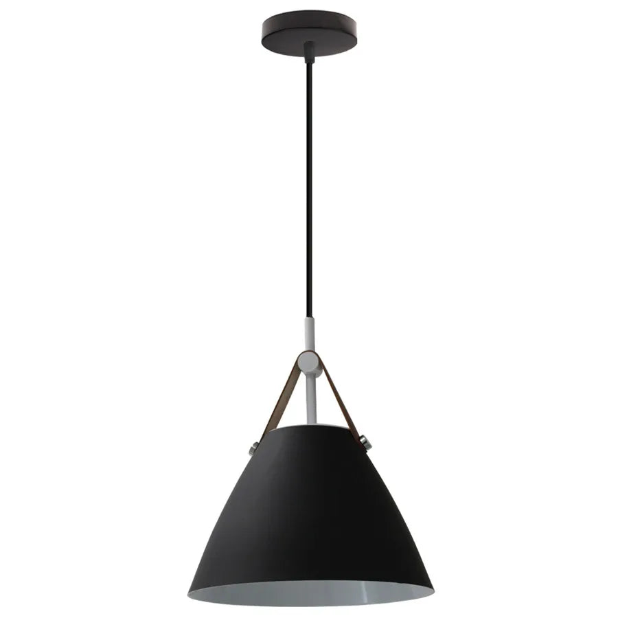 DecorBites™ Leather and Iron Finish Pendant Light Fixture for Kitchen Dinning Living Room