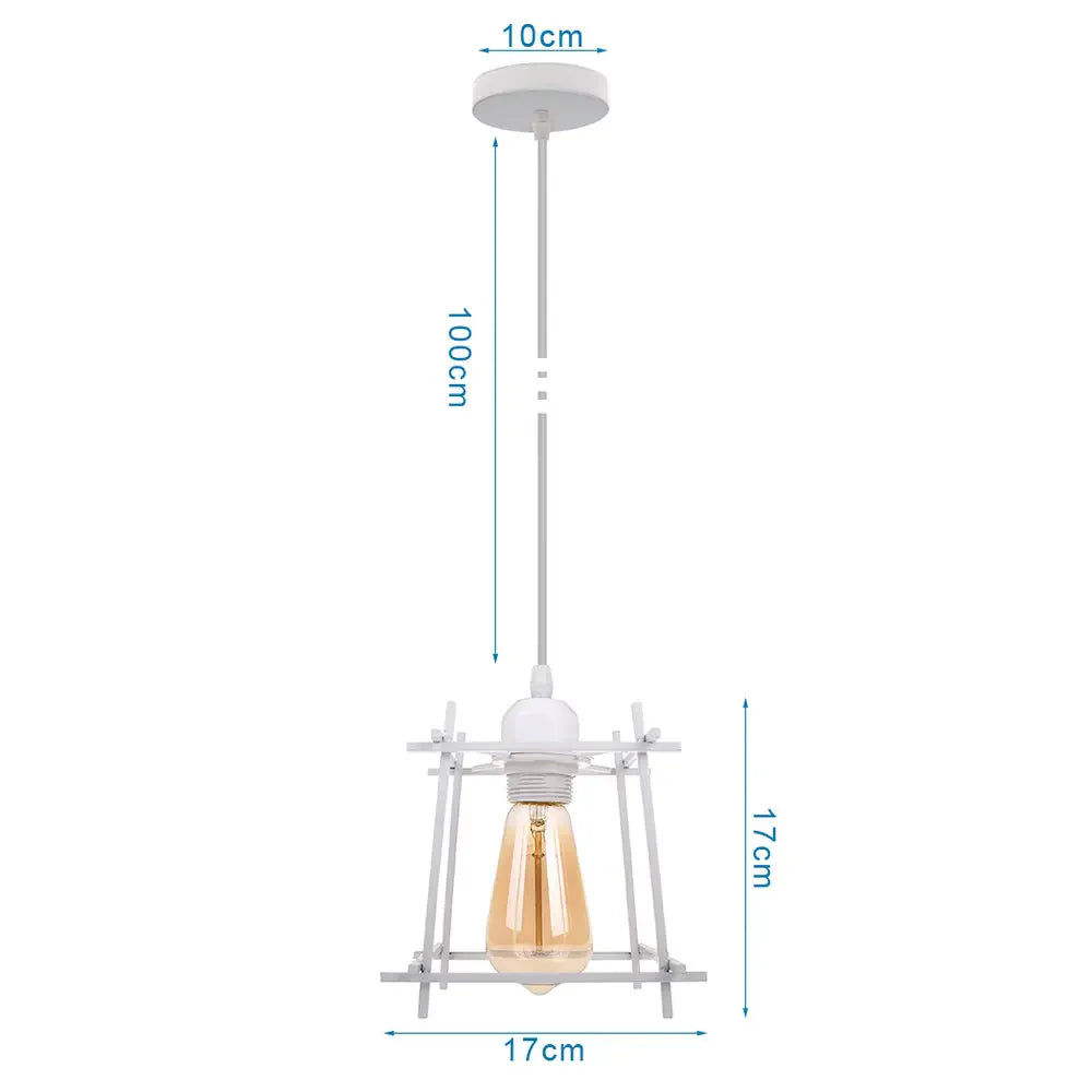 DecorBites™ Industrial Pendant Lights: Modern LED Hanging Lamps for Home Living Room Kitchen Decor