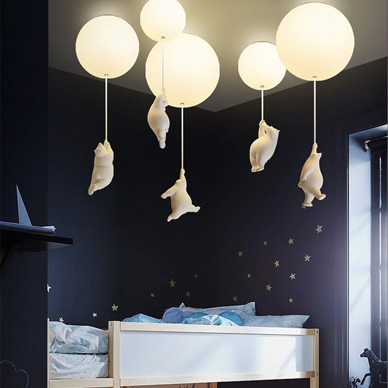 Ruben - Bear Nursery Ceiling Light Childrens Lighting