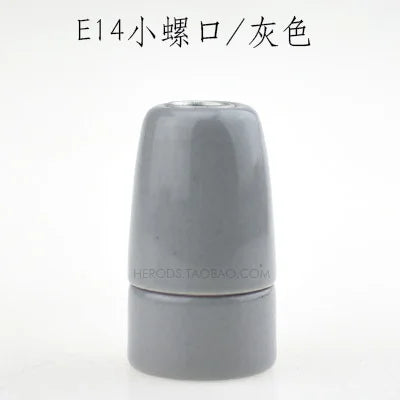 DecorBites™ Ceramic E14 Socket Bulb Holder Table Pendant Light Fitting-Lamp Holder Base