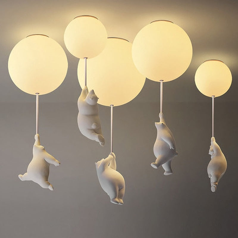 Ruben - Bear Nursery Ceiling Light Childrens Lighting