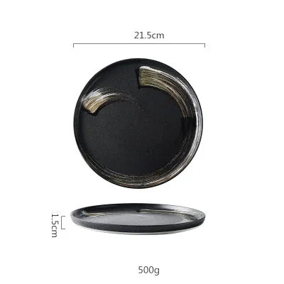 DecorBites™ Ceramic Round Dinner Plate - Restaurant Quality