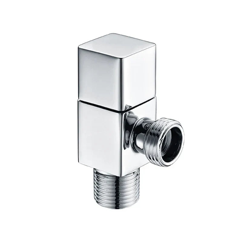 DecorBites™ Brass Black Angle Valve for Bathroom Water Control