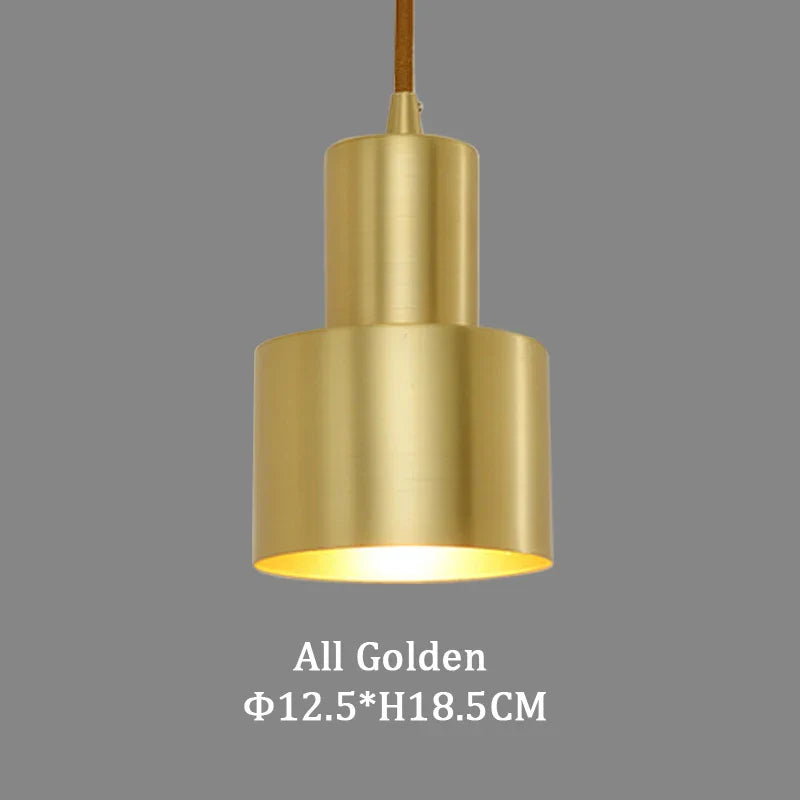 DecorBites™ Brass Finish LED Pendant Light for Dining Room, Bedroom & Bar