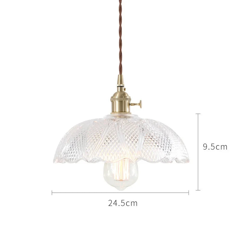 Lámparas Colgantes de Vidrio Decorbites™: Estilo Nórdico Japonés, Lámpara LED Industrial Vintage para Hogar, Bar, Café