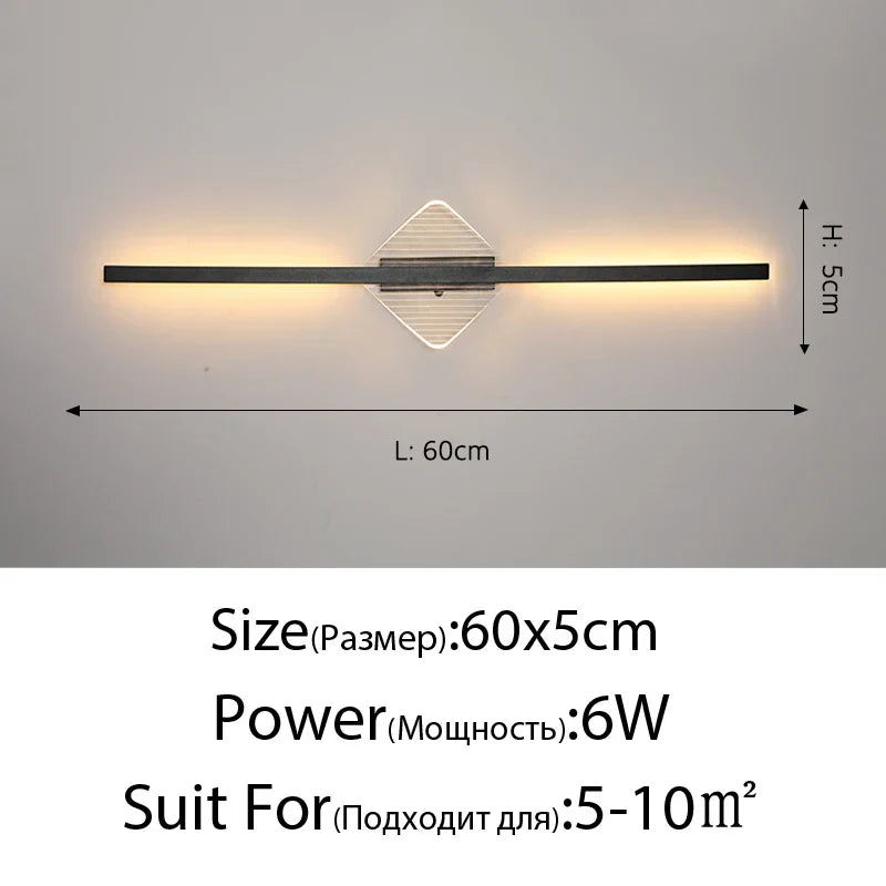 DecorBites™ LED Mirror Wall Lamp for Modern Minimalist Decor