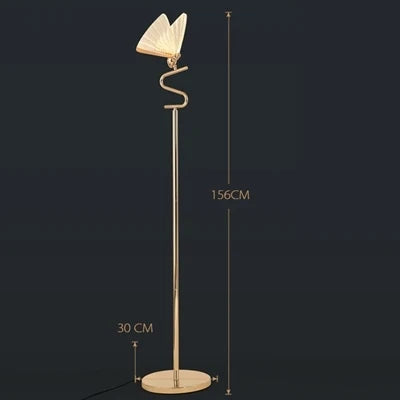 DecorBites™ Butterfly LED Floor Lamp Indoor Living Room Acrylic Standing Lighting Home Bedroom Art