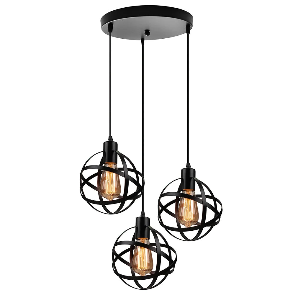 DecorBites™ Industrial Pendant Lights - Modern Kitchen Island Lamp, Cafe Hanging Light