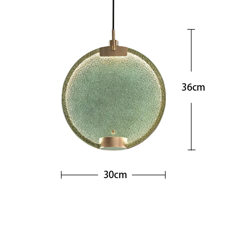 DecorBites™ Brass Pendant Light: Minimalist Glass Round Loft Lamp for Cafe & Bar