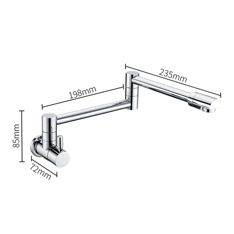 Saima - Modern Pot Filler Faucet Tap Wall Mounted Faucet