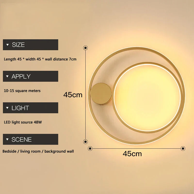 DecorBites™ LED Wall Lamp for Home Decor, Modern Nordic Bedroom and Living Room Lighting