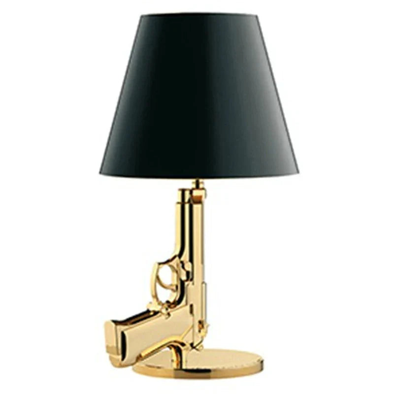 DecorBites™ Luxe Gold AK47 LED Floor Lamp for Modern Living Room & Bedroom Decor