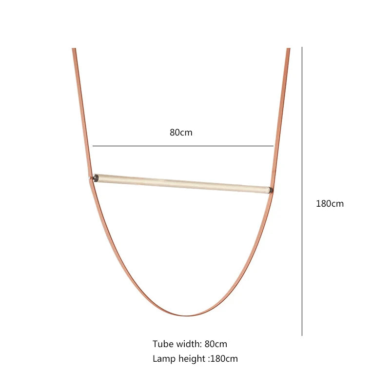 DecorBites™ Glass Tube Pendant Light for Living Room Restaurant Villa Stairwell