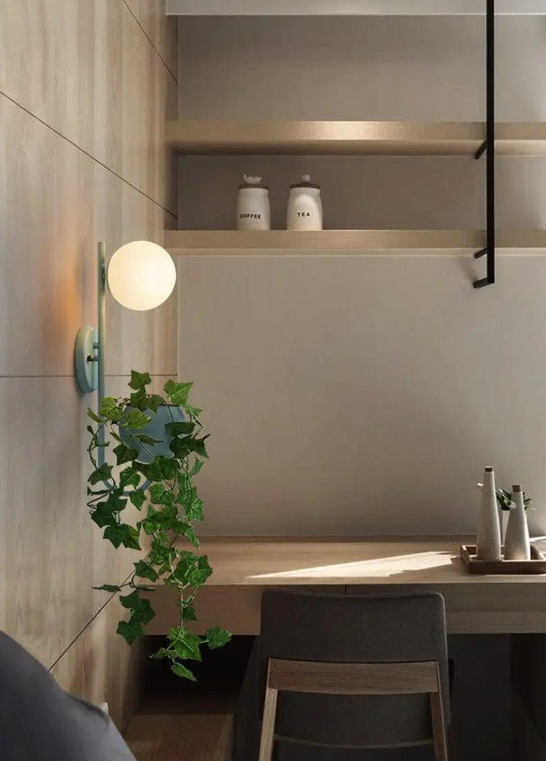 Kelda - Nordic Planter Light Sconce