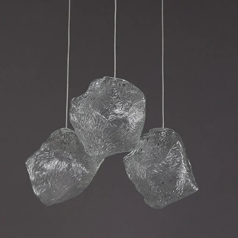 DecorBites™ Ice Cake Glass Chandelier Pendant Lights for Indoor Decor Lighting