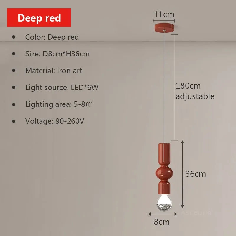 DecorBites™ Caterpillar Iron LED Pendant Light for Home Decor Lighting