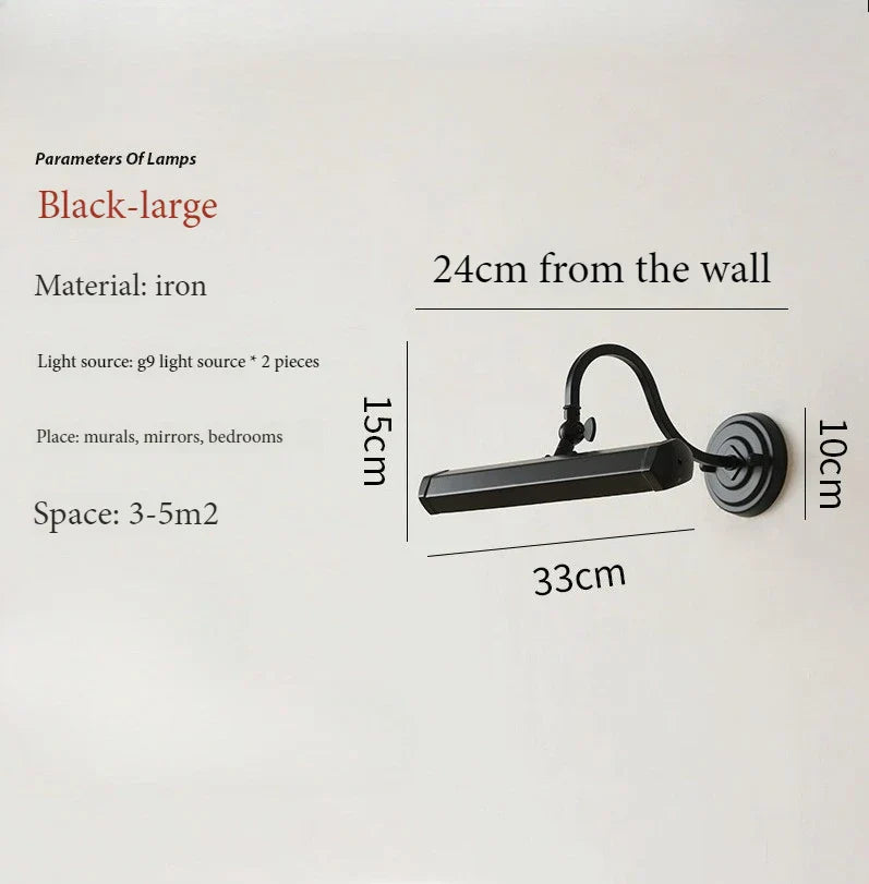 DecorBites™ Gold Mirror Headlight Wall Light - Modern Bedroom Reading Lamp Art Deco