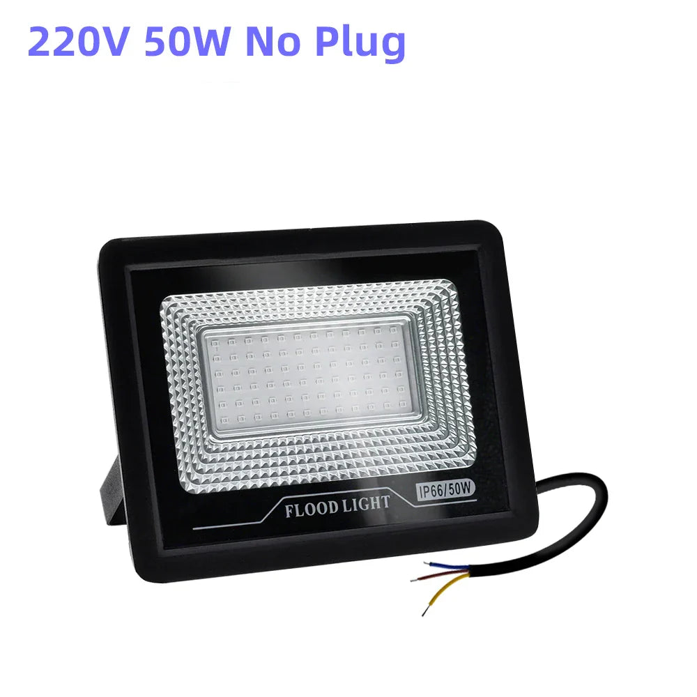 DecorBites™ 100W LED UV Black Light Flood Lamp for Party, Halloween, Xmas - 392nm