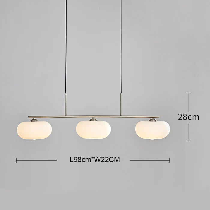 Lámpara de araña DecorBites™ de cristal color caqui: Lámpara blanca de inspiración medieval Bauhaus