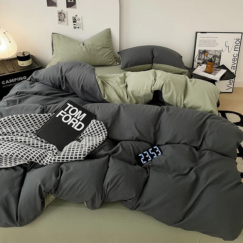 طقم غطاء لحاف قطني من DecorBites™ مع أربطة زاوية