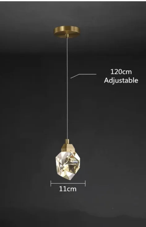 DecorBites™ Crystal LED Ceiling Light Modern Gold Living Room Indoor Lighting Fixture
