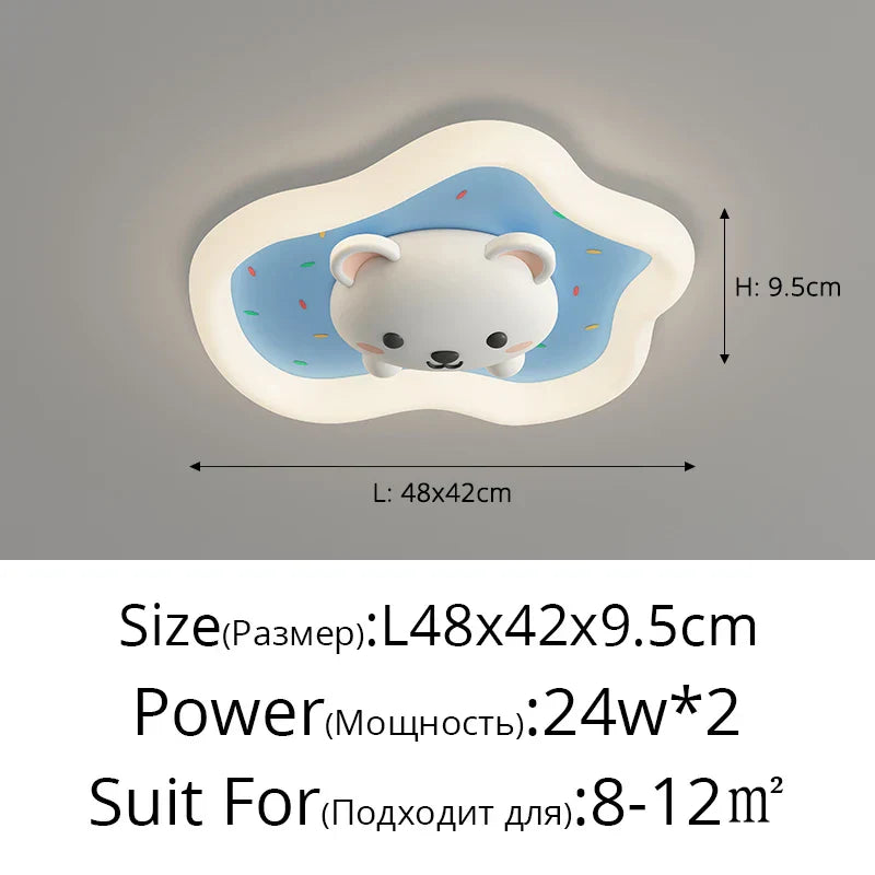 ديكور بايتس™ مصابيح سقف غرفة الأطفال باللون الوردي والأزرق مصباح حديث للأطفال لديكور المنزل