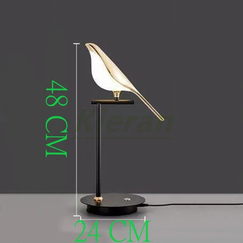 Lámpara de pie LED DecorBites™ Crow - Lámpara de mesa nórdica minimalista con forma de urraca