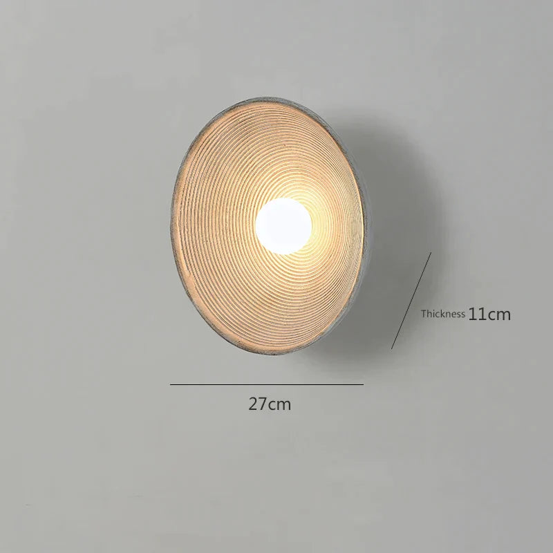 DecorBites™ Japanese Wall Lamp Retro Bedroom Bedside Light Wabi Sabi Art Decor