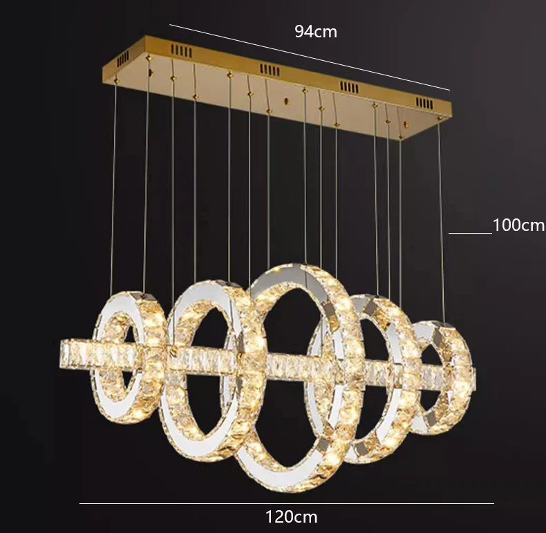DecorBites™ LED Chandeliers for Living Room Dining Room Modern Hanging Light Fixtures