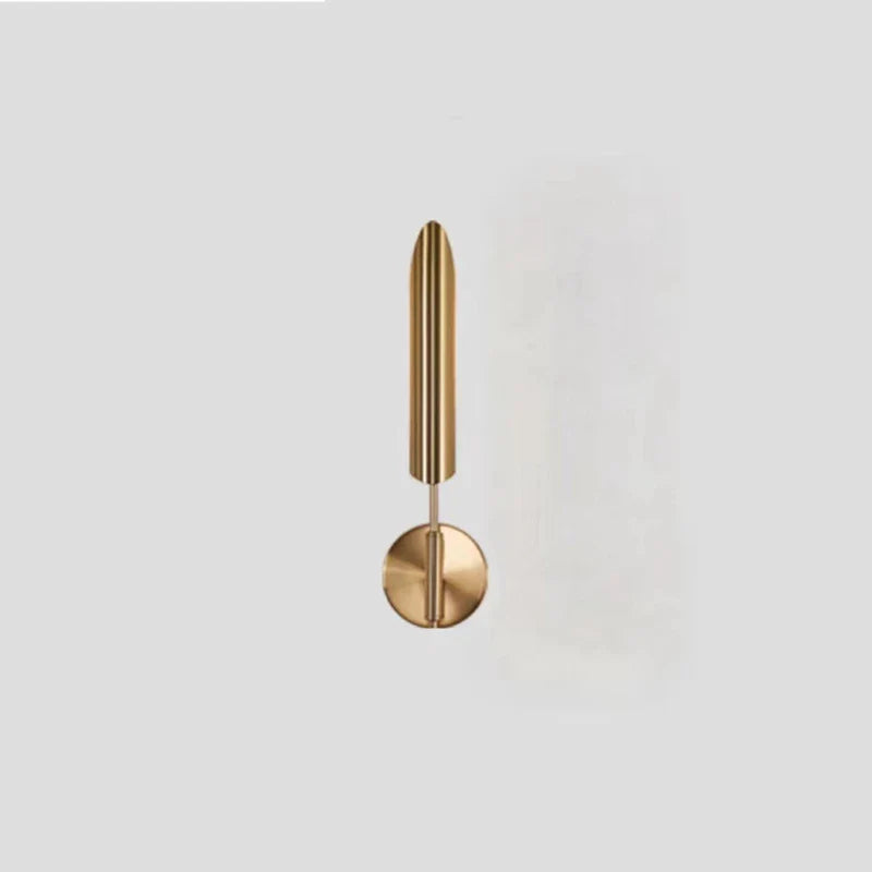 Lámpara de pared DecorBites™ de metal dorado: Lámpara de noche de estilo nórdico para dormitorio o sala de estar moderna