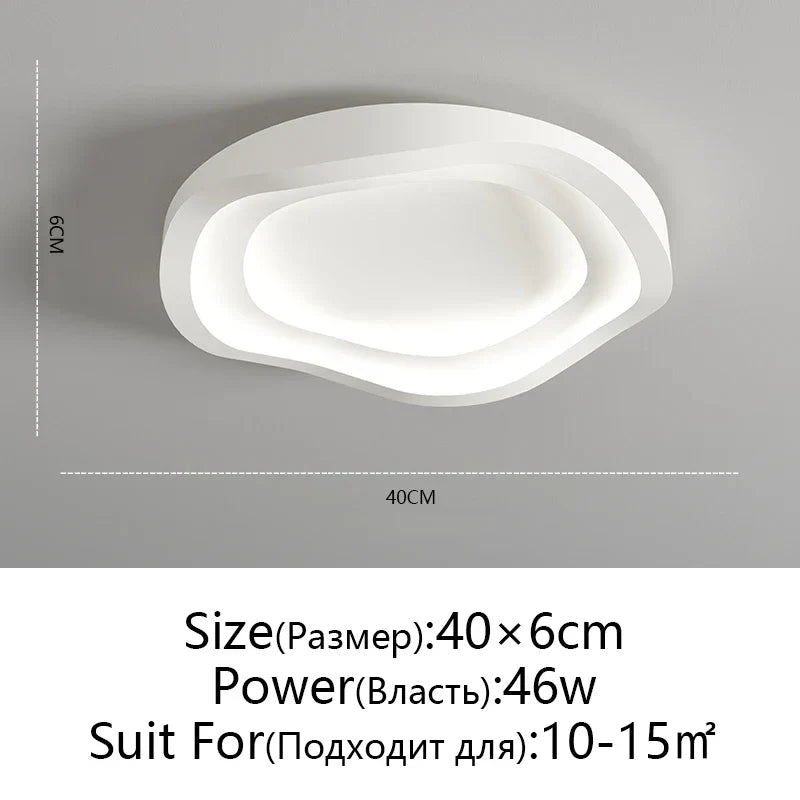 DecorBites™ LED Round Ceiling Lamp with Remote Control Dimming for Modern Indoor Lighting