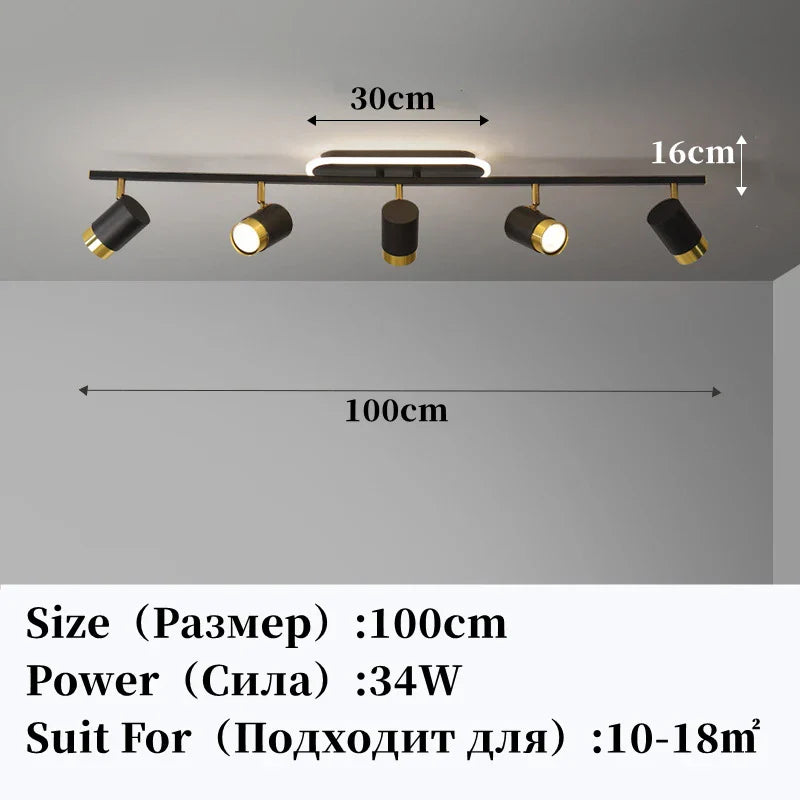 DecorBites™ LED Chandelier with Spotlights for Living Room Bedroom Ceiling Decor