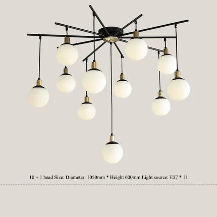 ثريا DecorBites™ المصنوعة من جزيئات كرات الزجاج الفني لغرفة المعيشة، وغرفة الأطفال، وغرفة الدراسة، وديكور المنزل